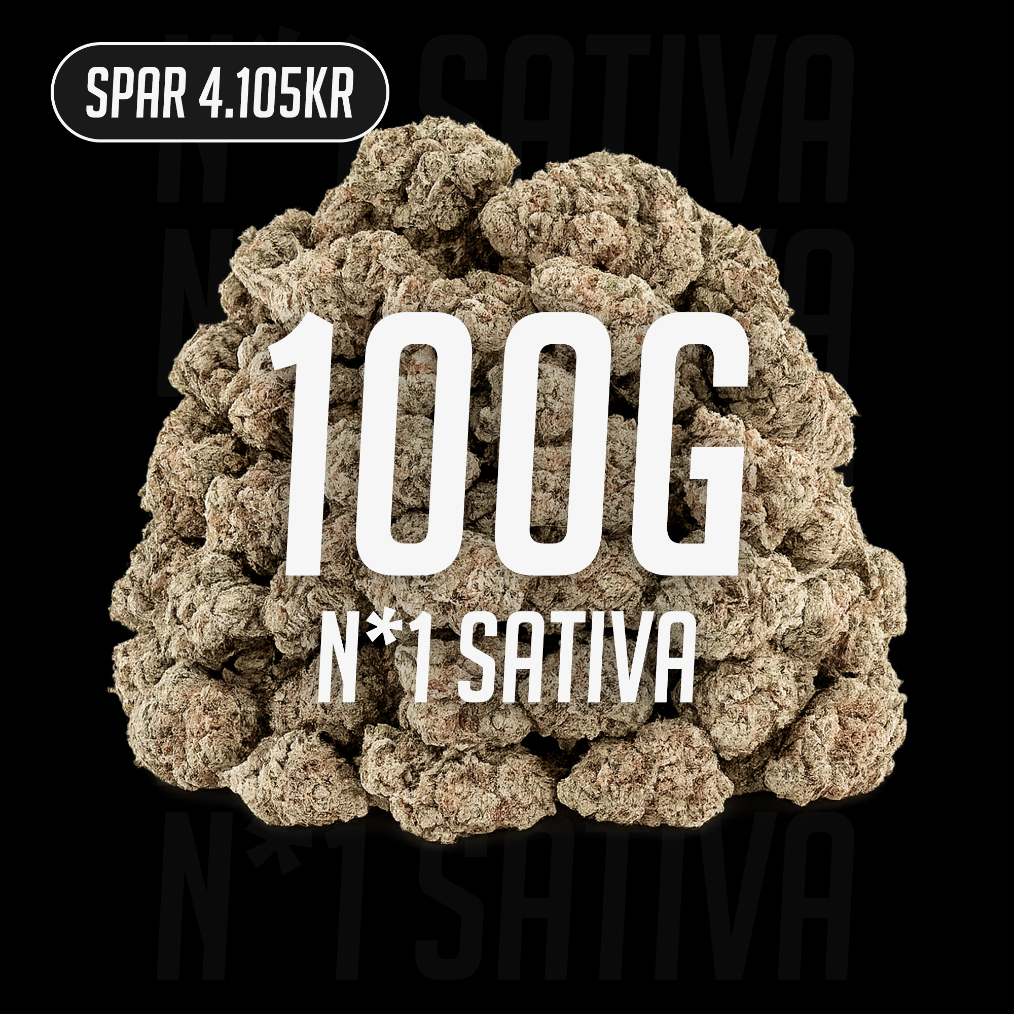 N*1 Sativa - 23% THCA 100g