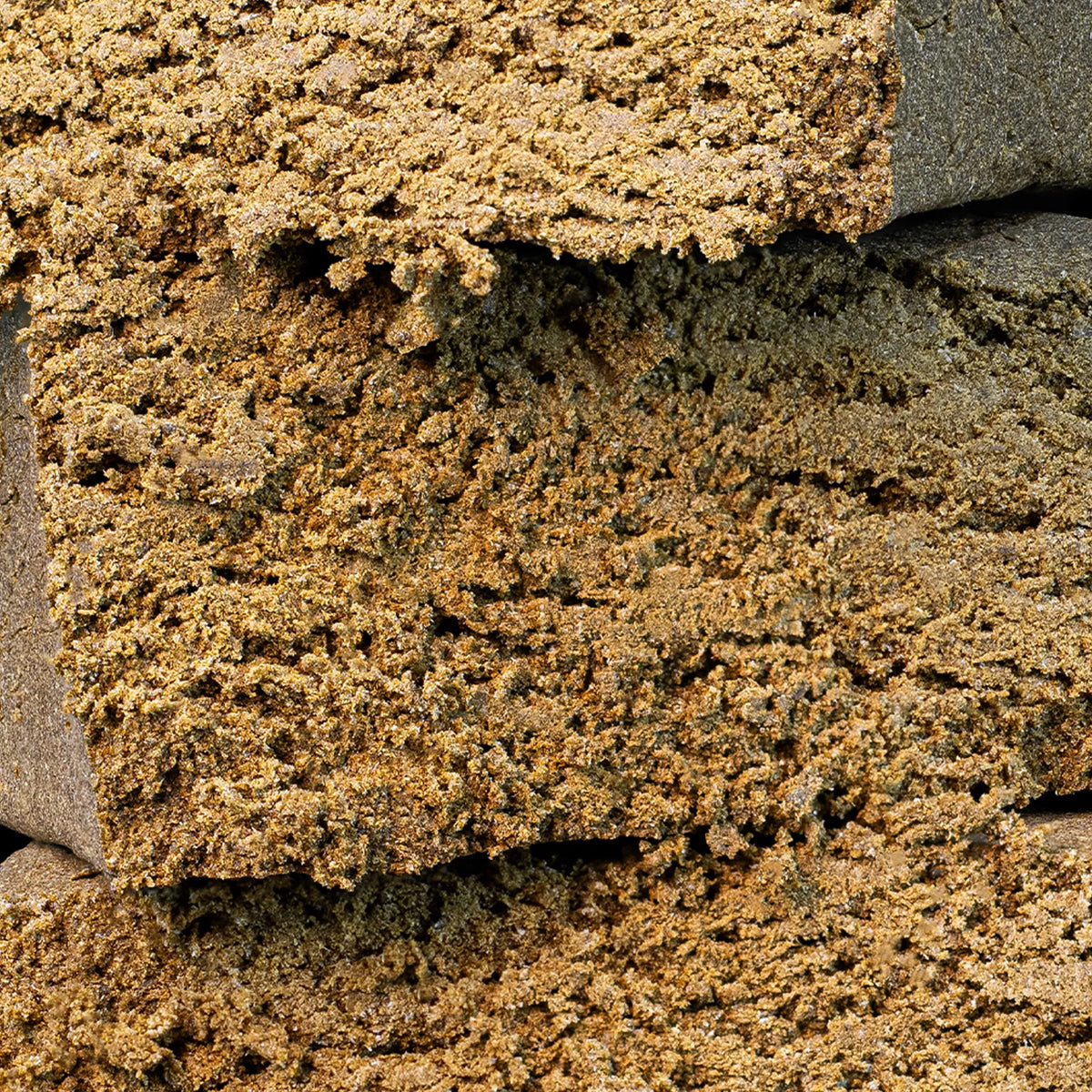 3 hash drysift bricks weedshop cut open closeup macro shot cannabis