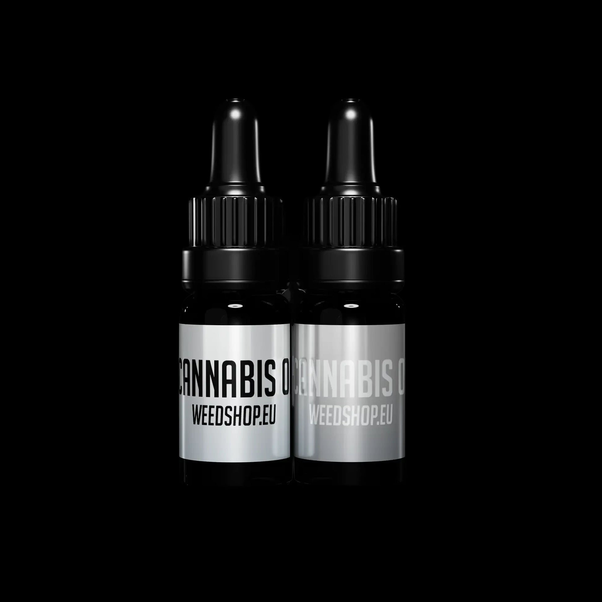 THCA and CBN cannabis oil bottles with EU-compliant cannabinoid profile