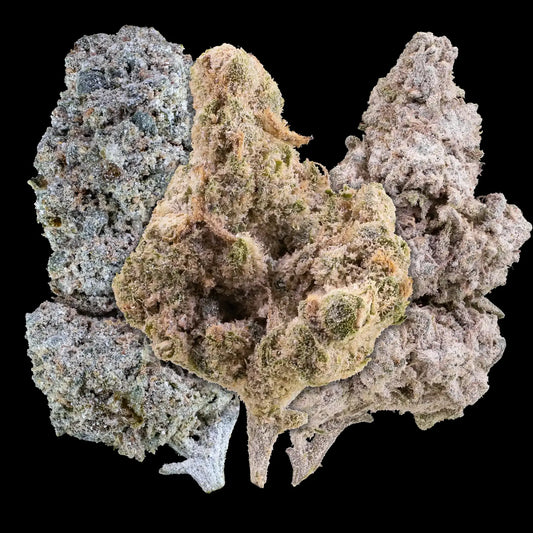 15g premium THCA indoor cannabis flower bundle with Amnesia, Trainwreck and Cosmic Kush